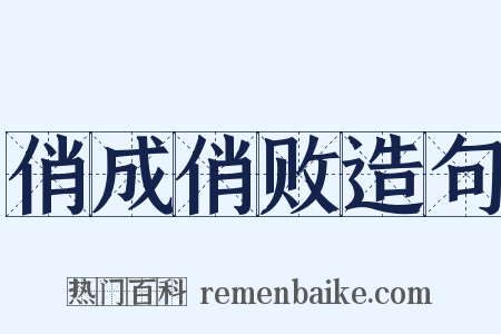 俏成俏败造句是什么意思的图片